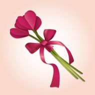 Bouquet from hearts