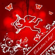 Illustration with cupid