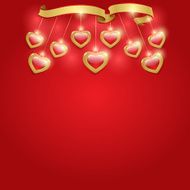 Valentine&#039;s day background with hearts N29