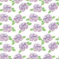 Pattern of purple flowers roses