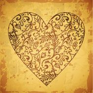 heart-on-grunge-background