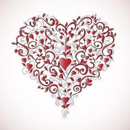 Heart-shaped ornament N2