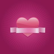 Valentine&rsquo;s Heart with Banner