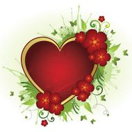 Floral Heart Frame N4