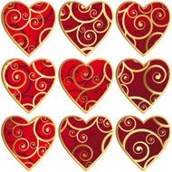 Set of hearts N14