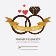 Wedding design over white background vector illustration N9