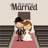 Wedding design over white background vector illustration N11