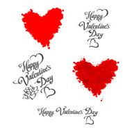 HAPPY VALENTINES DAY hand lettering - handmade calligraphy vector N13