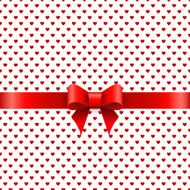 Background with red bow N4
