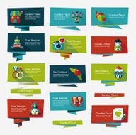 Valentine&acirc;ÂÂs Day banner flat design background set eps10 N92