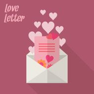 Love letter with card
