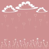 Card with hearts N7