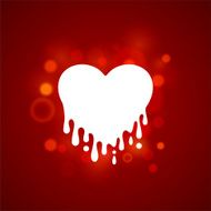 Heart in streaked