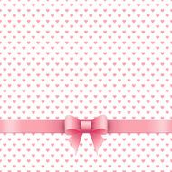 Cute background with pink ribbon N2
