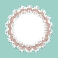 Seamless lace paper napkin