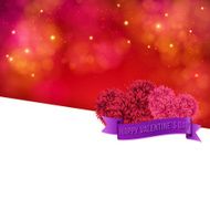 Colorful Valentines Day Card template