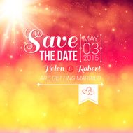 Save the date for personal holiday Wedding invitation on a
