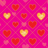 Happy Valentines Day Seamless vector pattern
