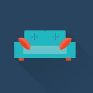 Vector sofa icon N4