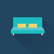 Vector sofa icon N6