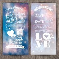 Save the date for personal holiday Wedding invitation Vector i N9