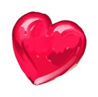 abstract red heart pattern colors vector
