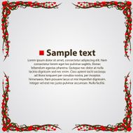 Vector heart tree card N4
