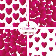 Valentines day Abstract paper hearts Love Valentine background with hearts N120