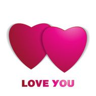 Valentines day Abstract paper hearts Love Valentine background with hearts N122