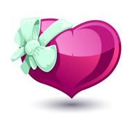 Valentine heart with a bow-knot N10