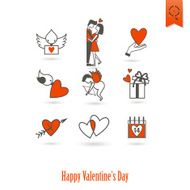 Happy Valentines Day Icons N581