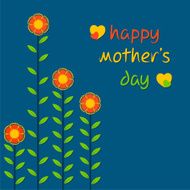 happy mothers day greeting card design