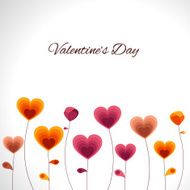 Happy Valentines Day celebrations with hearts