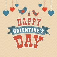Greeting card design for Valentines Day celebration