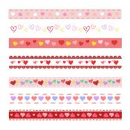 Heart decorative borders