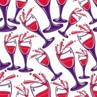 Sophisticated wine goblets continuous backdrop alcohol them