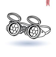 Steampunk glasses hand drawn vector illustration N3