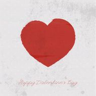 Valentines day card with heart N10
