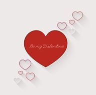 Valentines day card with heart N11