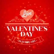 Typography Valentine&#039;s Day cards on bokeh background N3