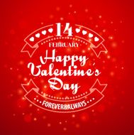 Typography Valentine&#039;s Day cards on bokeh background N4