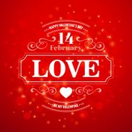 Typography Valentine&#039;s Day cards on bokeh background N6