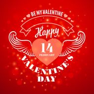 Typography Valentine&#039;s Day cards on bokeh background N7