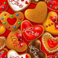 Happy Valentine&#039;s day seamless background N2