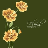 Greeting card with flowers N12