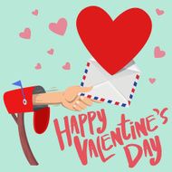 Happy Valentine&#039;s day mail box