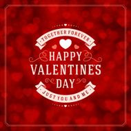 Happy Valentine&#039;s day Greeting Card and Bokeh N13