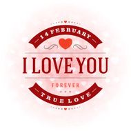 Happy Valentine&#039;s day Greeting Card and Bokeh N14