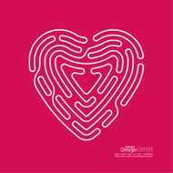 Abstract background with red heart N2