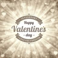 Happy Valentine&#039;s day Greeting Card and Bokeh N15